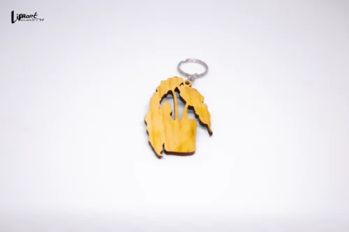 Móc khóa gỗ vẽ tay handmade - Hình ảnh 2