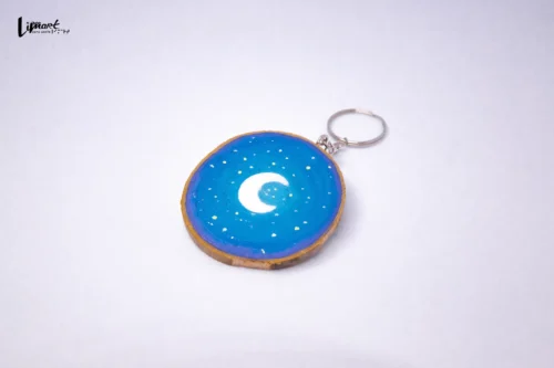 Móc khóa gỗ vẽ tay handmade - Hình ảnh 5
