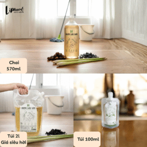 Nước lau sàn sinh học 2in1 10 phan loai goi 100ml chai 570ml tui 2l 2