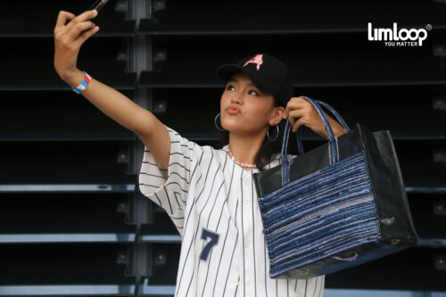 Túi book tote dệt nilon tái chế - Ảnh 2